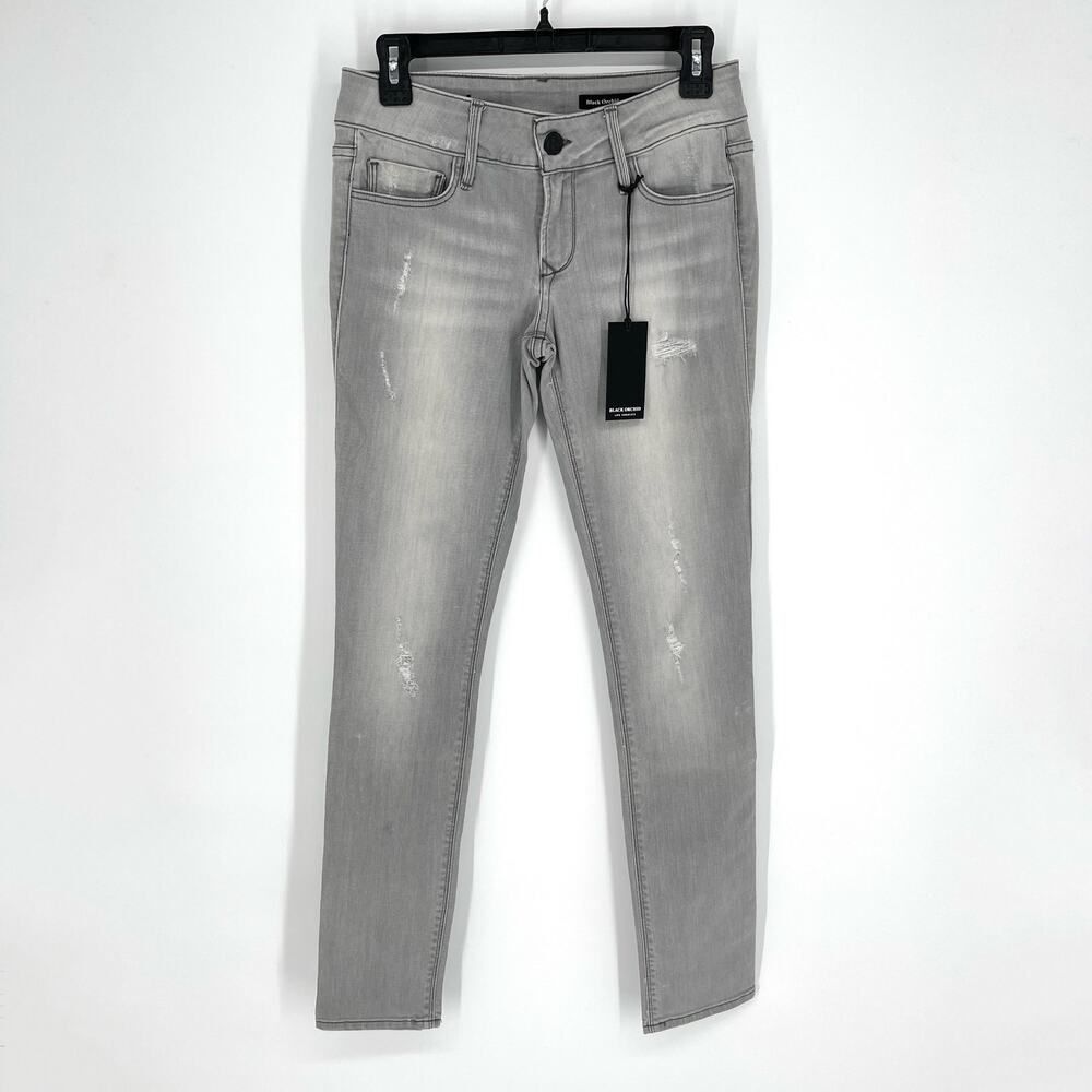 Black Orchid NEW Skinny Distressed Jeans Sz 27 *READ* Gray Faded Cotton Blend